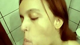 stepbrother ate my pussy in parents bathroom