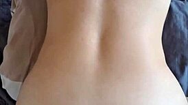 This curvy babe has quick sex before bedtime, doggystyled with cum covering her ass.