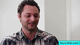 sexy asian teen gives nuru massage