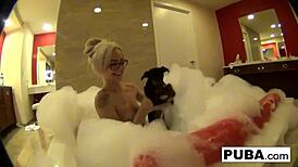 Elsa Jean teases in hotel room