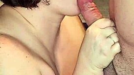 She gets a cumshot in her mouth during the full blowjob.