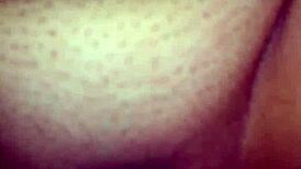 Hot Amateur Takes Creampie from the Back in Close-Up Homemade Session