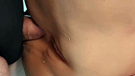 keep fucking her shaved ass with toys in double penetration close-up