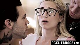 Petite teen's ultimate gangbang with big dicks 😈