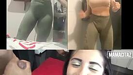 a la rica colombiana nicole medallo se la cogen en cuatro y la ponen a tragar leche