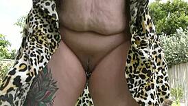 master cant wait to piss on this milf and creampie fuck her all clothed and drenched