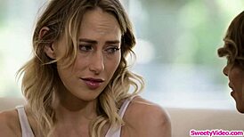 lesbian babe eats her coachs pussy in fingering session