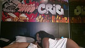 Rabuda experiences intense pleasure giving her ass, squirting on partner, and receiving cum inside, part 1 complete on red