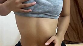 Incredible Petite 18+ with Horny Pussy Ready for Fucking in Homemade Babe Solo