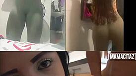 a la rica colombiana nicole medallo se la cogen en cuatro y la ponen a tragar leche