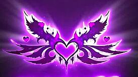 Threesome in fishnets with toys and cock