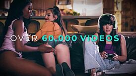 All Girl Massage Session with Octavia Red and Redheads