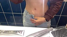 young babe pees publicly at friend's house and outdoors in pov compilation