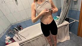 my virgin anal buffed with tongue, fucked close up to cum fast 😈