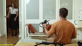 I Am Surprised by My Busty Extreme Stepmom Fucking