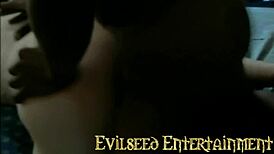 Amateur Latina Bent Over for Big Black Cock Anal