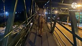 minha esposa transando na rua com um desconhecido pela primeira vez, outdoor public sex