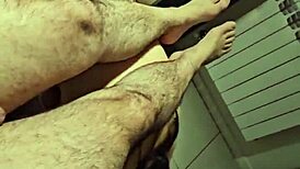 Feeling Deep Submission In Blowjob With Cum Licking From Feet And Spanking.