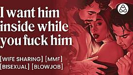 wife shared and fucked in every hole at christmas party bisexual dp husband and friend share her pussy and mouth christmas slut fantasy 😈