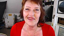 dawnskye1962 spreads her big ass cheeks for sean's rimjob in this worship video