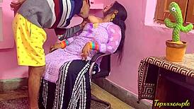 Indian bitch gets painful fuck in office backroom