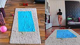 narrative of getting fit and frisky in dual cam naked workout uncovered