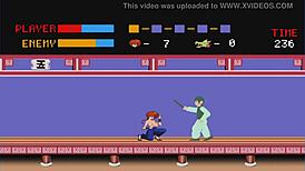 ranma engages in intense hentai game action