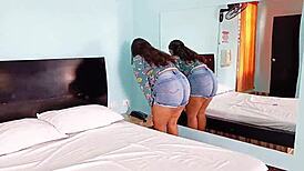 madrastra folla hijastro mientras padre no esta en casa