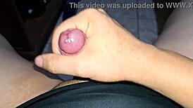Milking My Dick While Watching Porn With Huge Fuck Doll