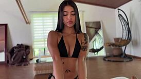 Pool day turns wild with Anna Cherry's sex.