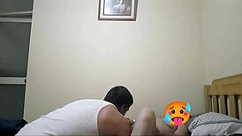 My father-in-law hugged me, kissed me, and filled me with cum 💦