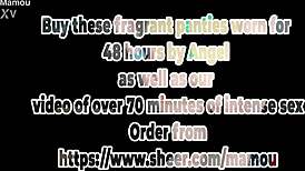 Mamou And Angel's Intense Striptease Revealing Huge Tits