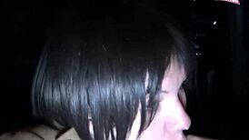 Exfreundin auto blowjob beim fahren mit schlucken