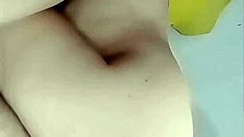 He cums in my pussy, leaving me pregnant in sheer lingerie