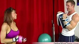 Sporty Muscular Wife Cheats on Hubby After Finding His Porn Stash