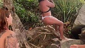 We are the peludinhas fucking on african beach with bisexual swingers group, but we messed it up