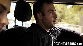 Hot chicks dare border crossing with guard and boyfriend