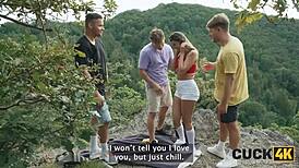 She Dreams Of Two Cocks, He Jerks Off Watching