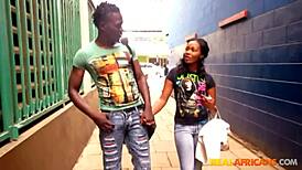 African Amateur Teen Blows Friend For Money!