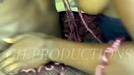 real african couple enjoys hot foreplay together