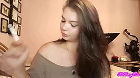 i'm watchin this xo bunny brunette latina with blue eyes smokin and blowin smoke in my face