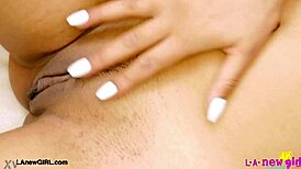 Captivating Brunette Model Shows Sexy Body