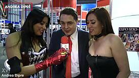 Two Mexican girls in a video