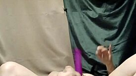 Slave engages in self-degradation session with belt and uro