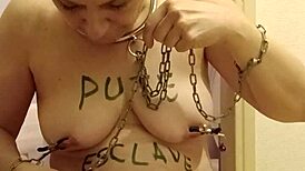 French woman records her solo outdoor session with toys