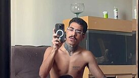 Brazilian muscular passive gives ass to hairy fat black guy intensely.