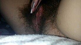 Hairy Pussy Masturbation Orgasm Close-Up