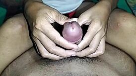 my friend's wife skillfully strokes my cock