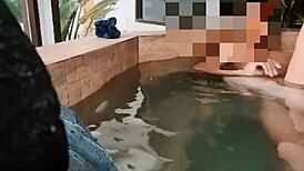 Wife comforts husband's friend in intimate moment