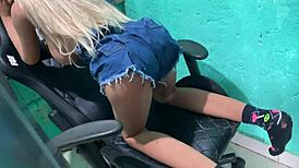 I Came On My Blonde Sister-In-Law's Ass, That Sex Toy!